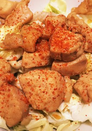 簡単！ヘルシー！★胸肉煮付け乗せサラダ★-レシピのメイン写真