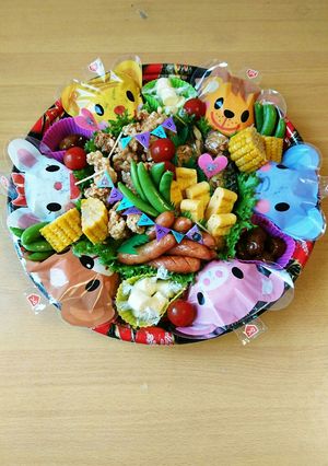運動会 可愛 簡単 花見 盛り付け 弁当-レシピのメイン写真