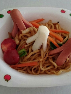 タコさんいっぱい♪焼そば-レシピのメイン写真