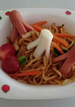 タコさんいっぱい♪焼そば-レシピのメイン写真