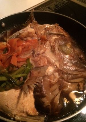 まるごと鯛のアラ煮-レシピのメイン写真