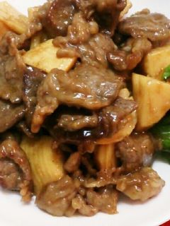 牛肉とタケノコのオイスターソース炒め-レシピのメイン写真