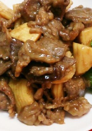 牛肉とタケノコのオイスターソース炒め-レシピのメイン写真