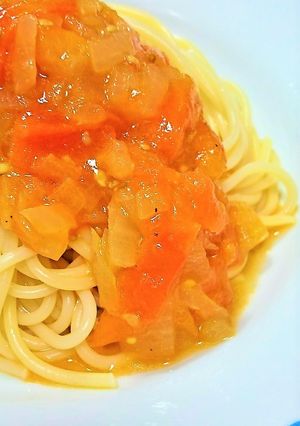 簡単！トマトの冷製パスタ♡-レシピのメイン写真