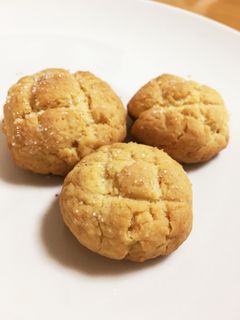 簡単!HMでメロンパン風クッキー♪♪-レシピのメイン写真