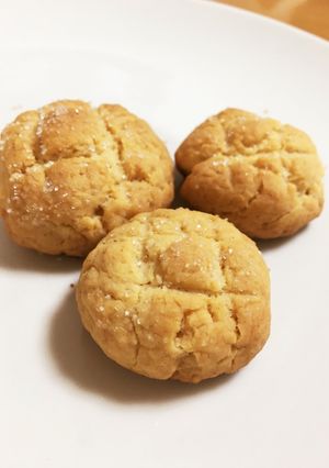 簡単！HMでメロンパン風クッキー♪♪-レシピのメイン写真