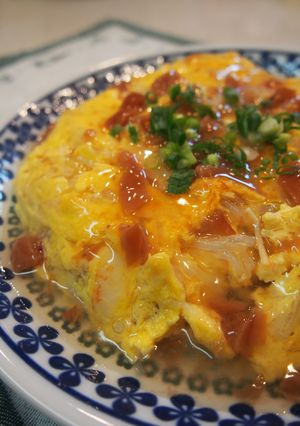 梅かに玉の梅あんかけ-レシピのメイン写真