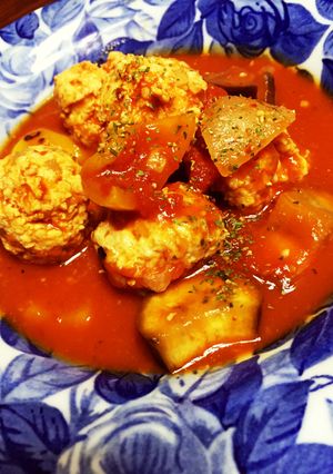 チキンボール入りラタトゥイユ♪-レシピのメイン写真