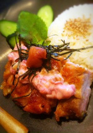 梅の桃色タルタル＊鶏照り焼き和ンプレート-レシピのメイン写真