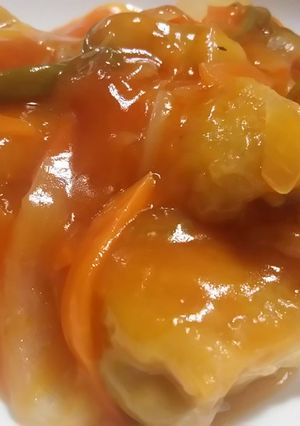 ☆鶏もも肉の甘酢あんかけ☆-レシピのメイン写真