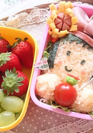 ♡運動会にぴったり！赤組ハチマキ女の子♡-レシピのメイン写真
