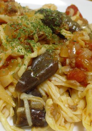 ☆手作りパスタ☆なすのミートソース~-レシピのメイン写真