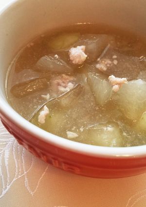 冬瓜と鶏ミンチのスープ-レシピのメイン写真