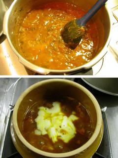 鉄分摂取!簡単小松菜とトマトのカレー♪-レシピのメイン写真