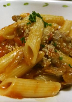 トマト味のペンネ-レシピのメイン写真