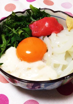 イカ とろろ明太月見丼-レシピのメイン写真