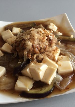 なすとキャベツの納豆腐あんかけ-レシピのメイン写真