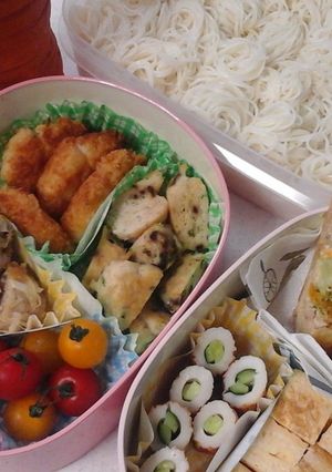 運動会そうめん弁当(^ー^)-レシピのメイン写真