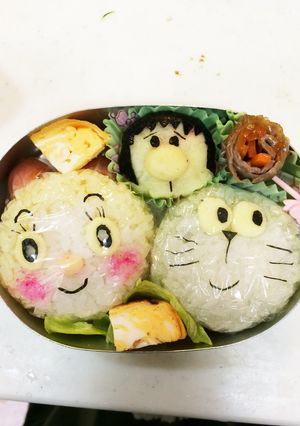 ドラえもんドラミちゃん弁当-レシピのメイン写真