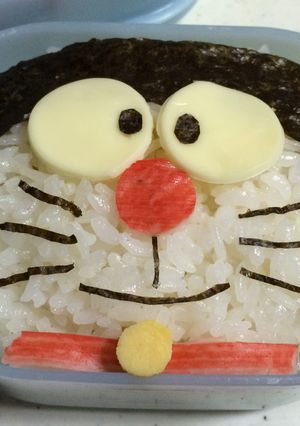 ドラえもんの顔だけ簡単キャラ弁-レシピのメイン写真