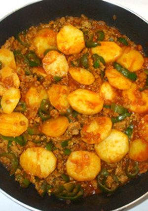 じゃがいものカレー風味簡単ミートソース煮-レシピのメイン写真