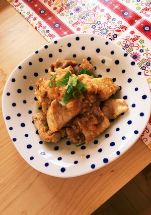 薄切り豚肉の唐揚げ〜おろしポン酢がけ-レシピのメイン写真