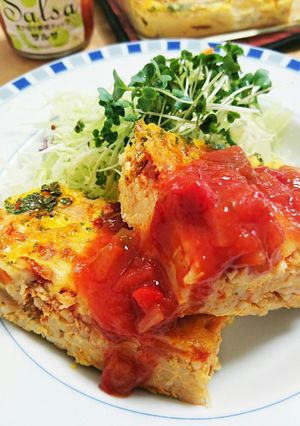 ナポリタンをオープンオムレツ 型焼き-レシピのメイン写真