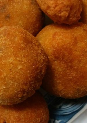 失敗したチキンライスからのライスコロッケ-レシピのメイン写真