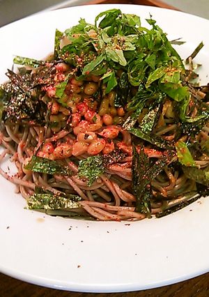 ゴマ油つゆの納豆そば-レシピのメイン写真