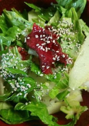 セロリと梅肉の冷ご飯サラダ-レシピのメイン写真