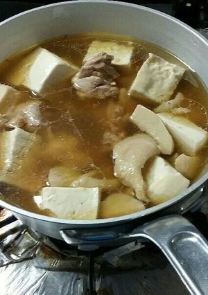 鶏肉と豆腐、きのこのベーススープ-レシピのメイン写真
