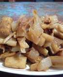 梅干しとたたきごぼうの煮もの vegan