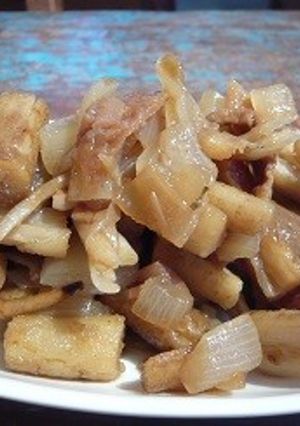 梅干しとたたきごぼうの煮もの vegan-レシピのメイン写真
