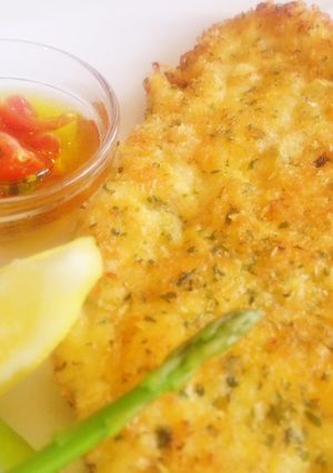 安価でお洒落☆鶏胸肉でミラノ風カツレツ♬-レシピのメイン写真