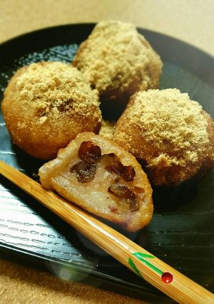 梅香る揚げ白玉のきな粉がけ-レシピのメイン写真