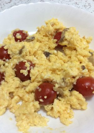 ふわ玉トマト炒め♡-レシピのメイン写真