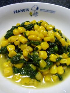 簡単!ほうれん草のバターソテー-レシピのメイン写真