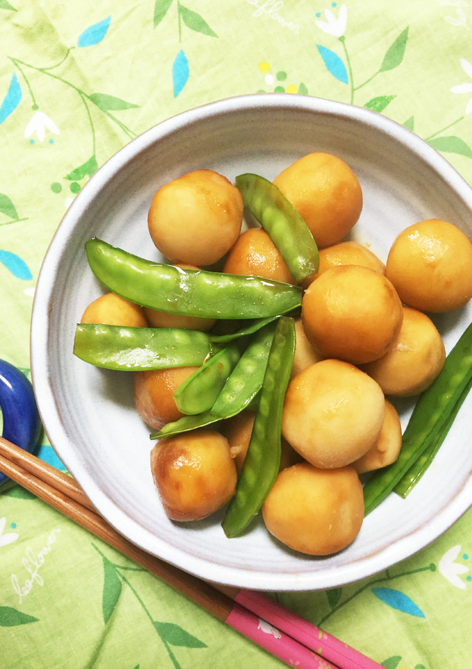 冷凍里芋とさやえんどうの煮物-レシピのメイン写真