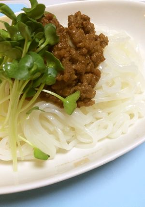 【腎臓病】無塩みそのジャージャー麺-レシピのメイン写真