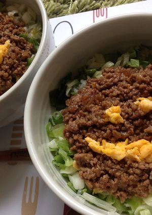 ニコちゃんの梅そぼろ丼-レシピのメイン写真