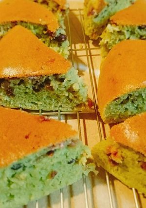 ホットケーキミックスであずき抹茶ケーキ-レシピのメイン写真