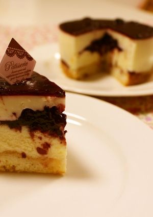 ベイクド＆レアの２層＊カシスチーズケーキ-レシピのメイン写真