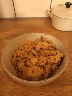 牛そぼろ煮の筍ごはん-レシピのメイン写真