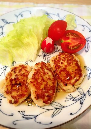 柔らか☆豆腐と鶏ひき肉のつくねハンバーグ-レシピのメイン写真