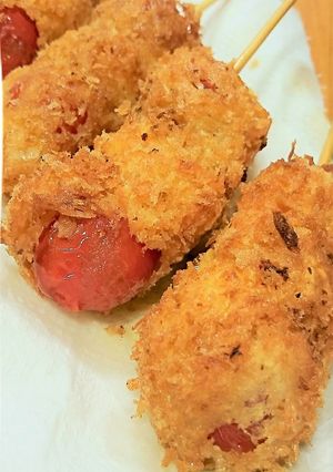 ミニトマトの串揚げ♪-レシピのメイン写真