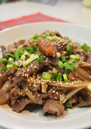 夏のおつまみ!牛肉の梅干し煮-レシピのメイン写真