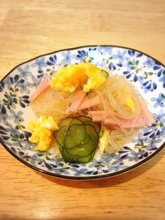 あまった冷やし中華のソースで☆春雨サラダ-レシピのメイン写真