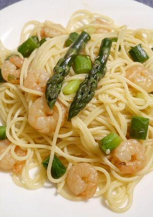 美味！アスパラと小海老のパスタ-レシピのメイン写真