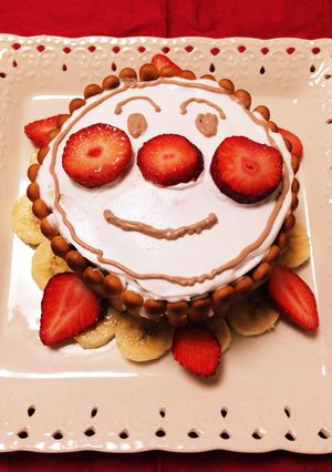 チョコペン不使用アンパンマン♡ケーキ-レシピのメイン写真
