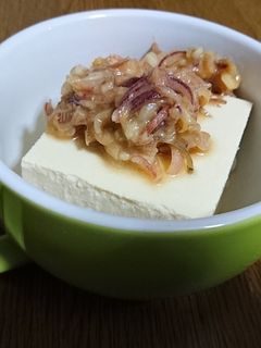 ミョウガ味噌冷奴-レシピのメイン写真